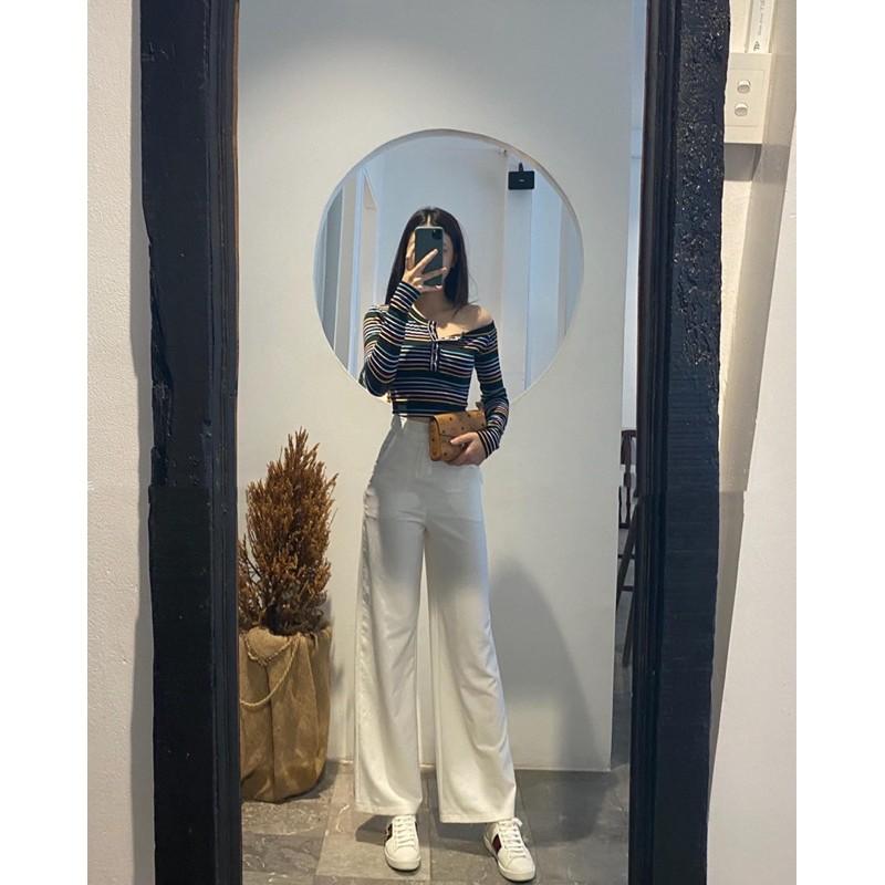 Quần Suông Cotton - Quần Vải Culottes Ống Rộng  Nhật Lạnh Vải Bao Xịn Hàng Loại 1