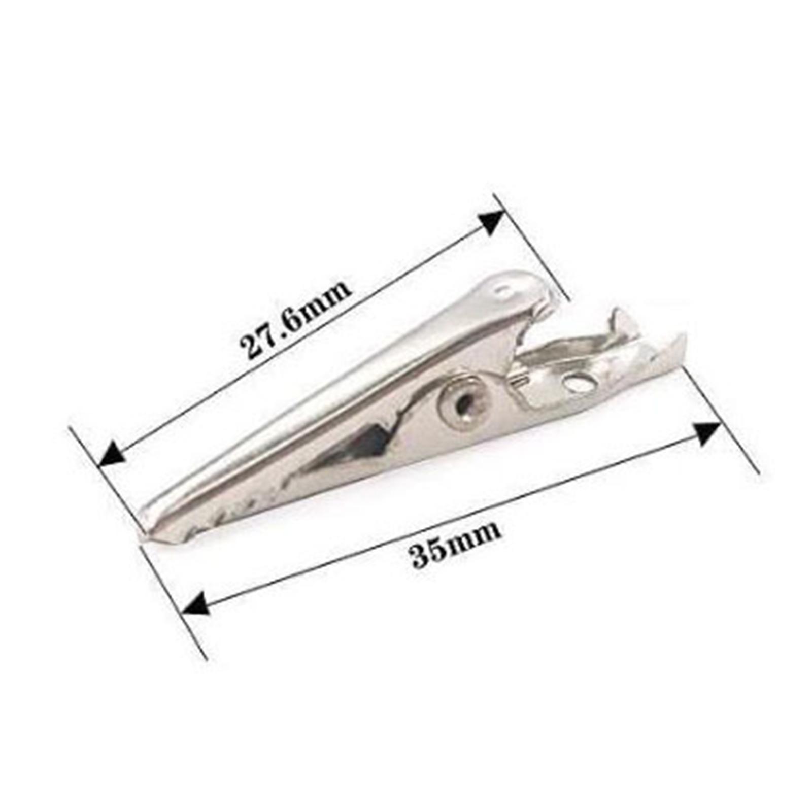 100Pcs Metal Alligator Clips 35mm Crocodile Clamps Practical Experiment Clamp DIY Handmade Clip for Electrical