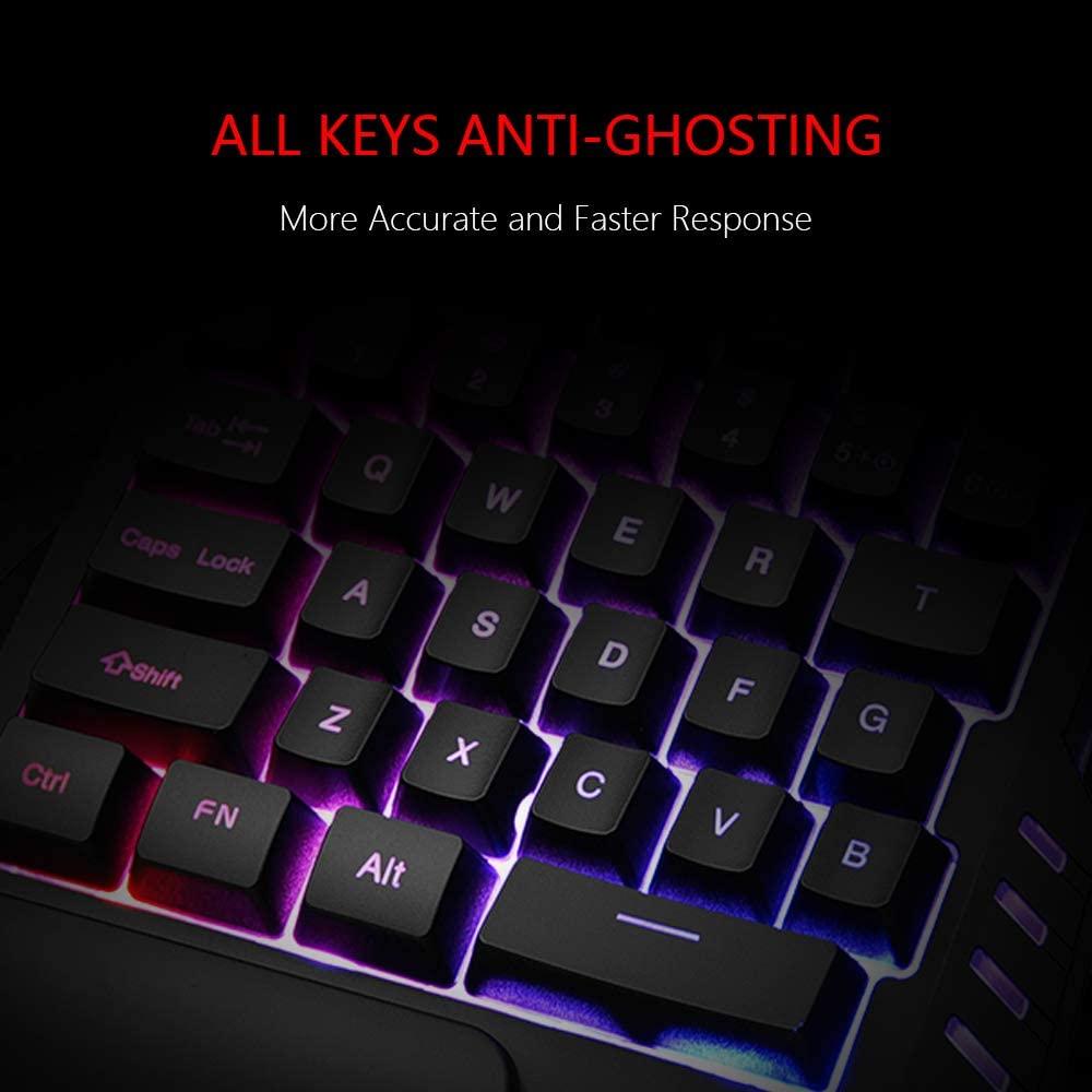 Đèn nền RGB 35 phím Bàn phím chơi game di động nhỏ - Máy tính để bàn PC Mac Gamer