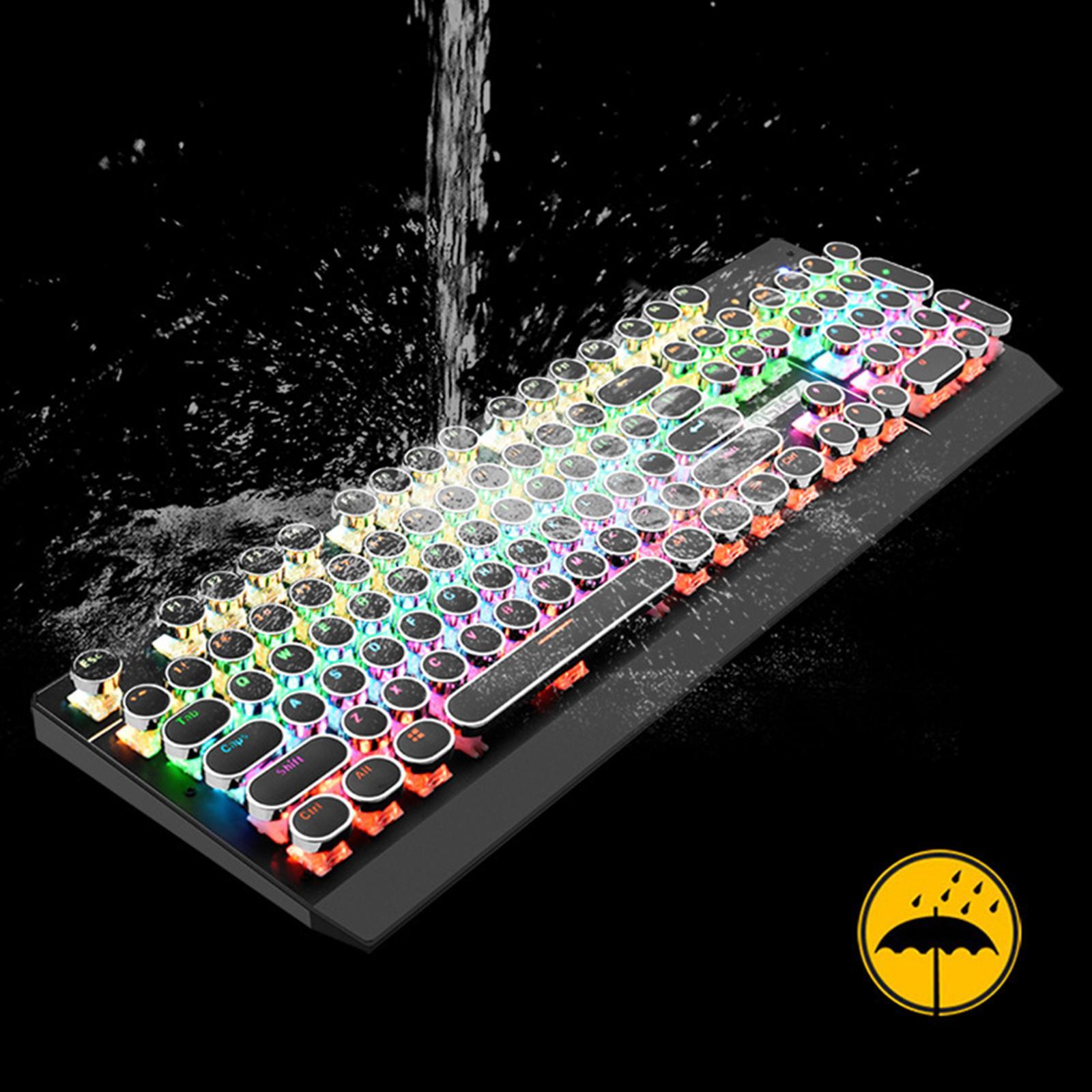 Mechanical Gaming Keyboard RGB Backlit 104 Keys for PC