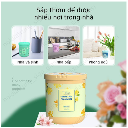 Sáp thơm phòng 260g chiết xuất thiên nhiên dạng gel, sáp khử mùi phòng ngủ, nhà vệ sinh mùi hương tự nhiên Catan - Hương Biển Xanh