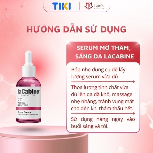 SERUM MỜ THÂM, SÁNG DA - LaCabine 2% Alpha Arbutin Serum cream 30ML