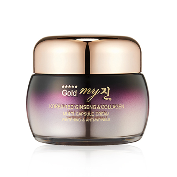 Kem giúp giảm nám và tàn nhang My Gold Multi Capsule Cream Hàn Quốc 50g tặng kèm móc khoá