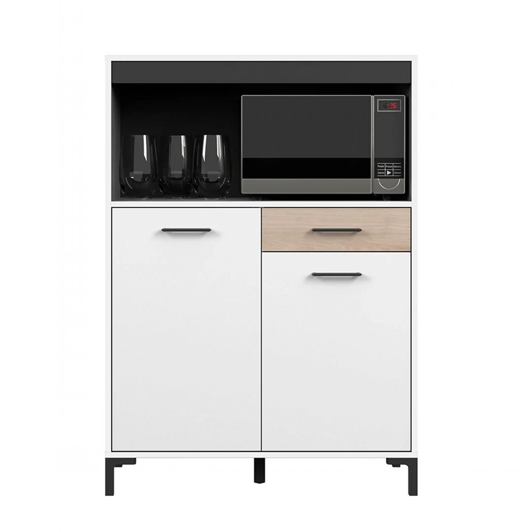 Tủ phòng ăn gỗ hiện đại SMLIFE Dumama | Gỗ MDF dày 17mm chống ẩm | D90xR40xC127cm