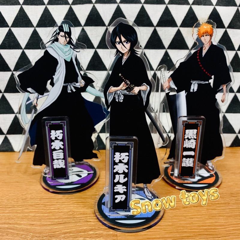 Mô Hình Tượng Standee Acrylic Mica 2 mặt - Bleach - Ichigo Rukia Kisuke Kenpachi Gin Byakuya Izuru Toshiro Aizen Renji