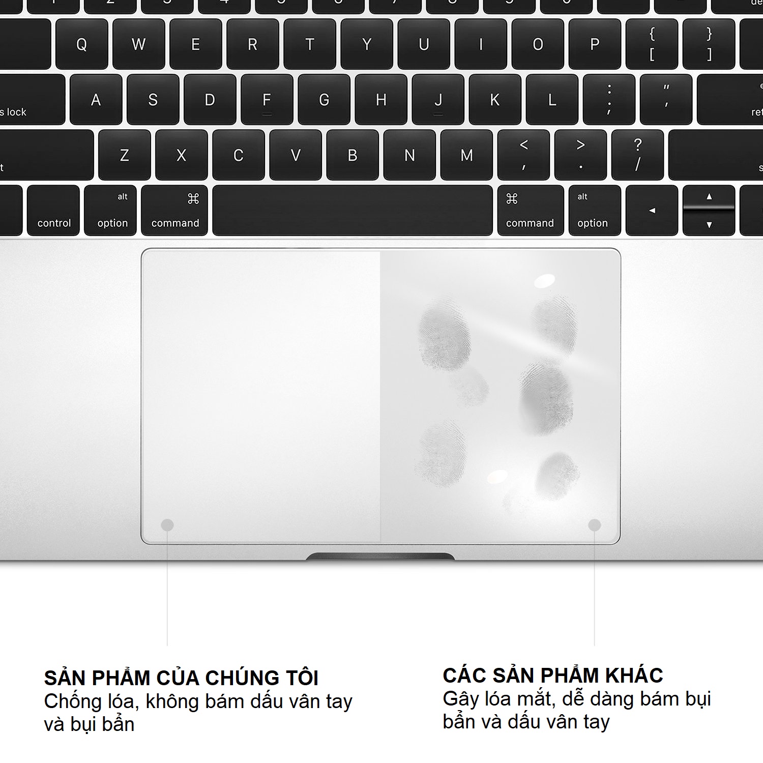 Miếng Dán Phủ Touchpad Dành Cho Macbook Pro 15 inch (Apple Model A1707)