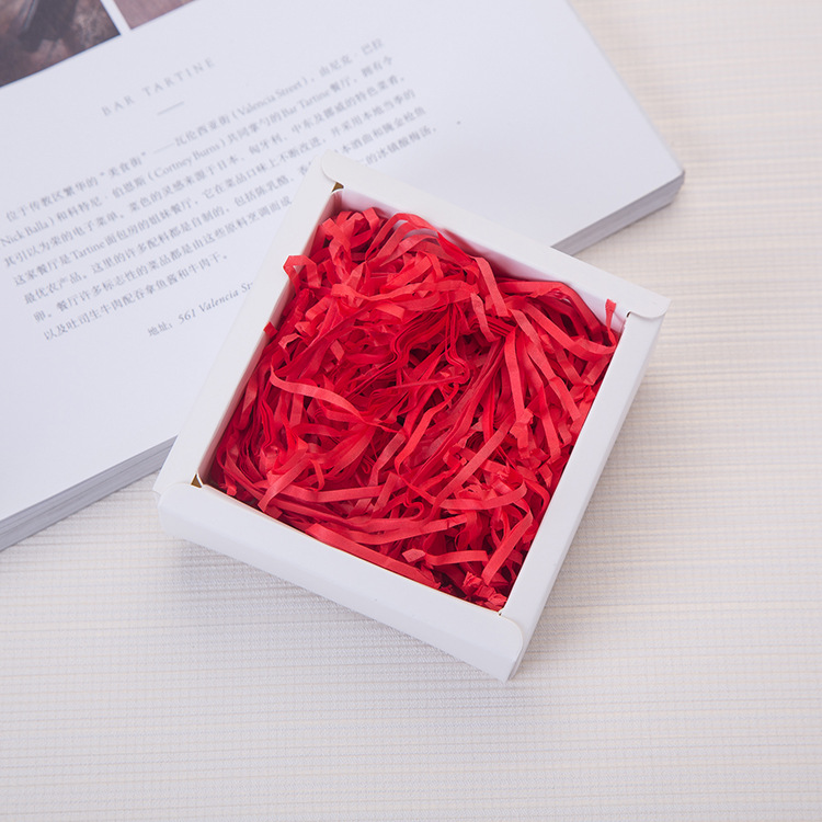 Giấy trang trí hộp quà, lót chống shock trong hộp quà tặng dạng sợi raffia nhiều màu [Q243