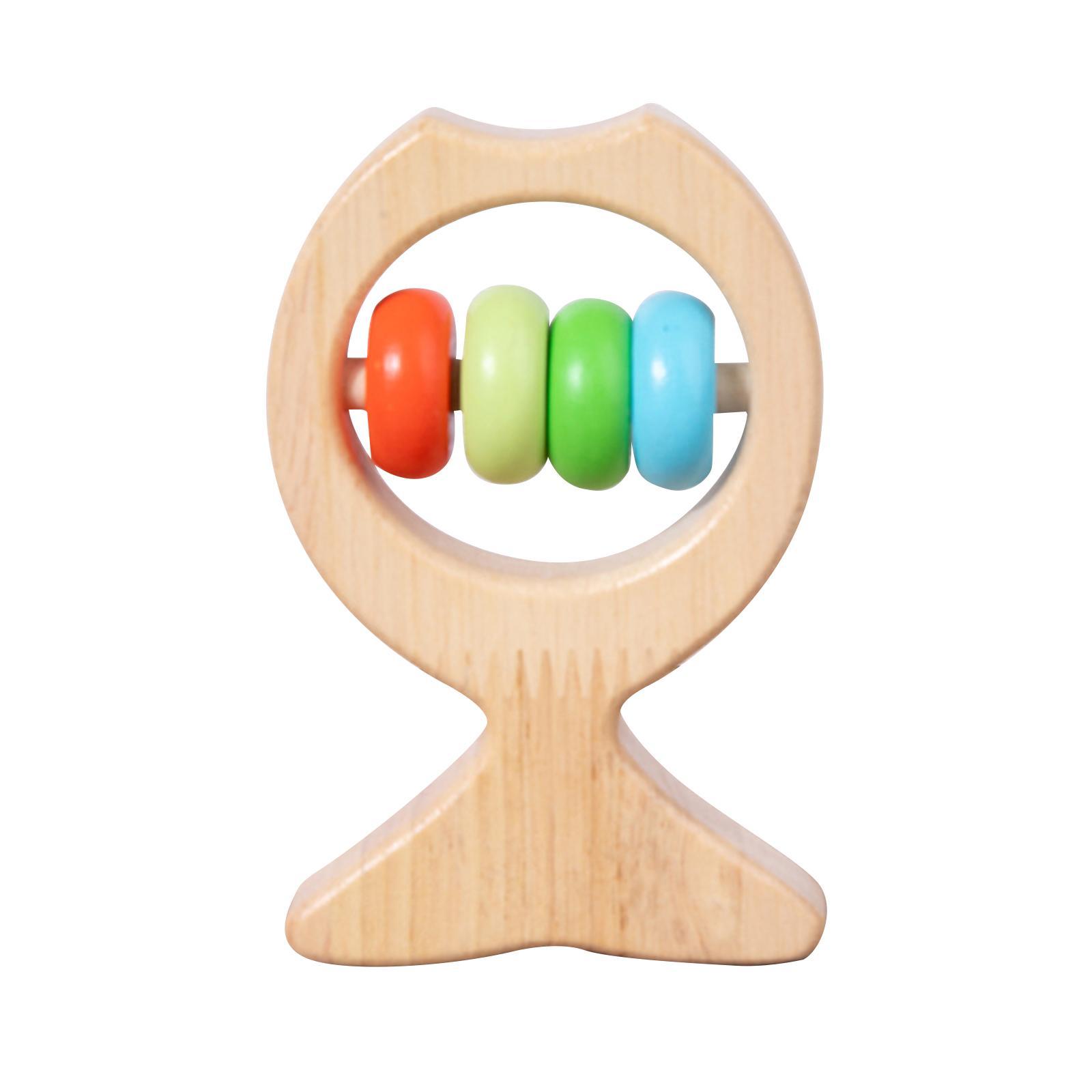 Wood rattles montessori toys enlightenment A
