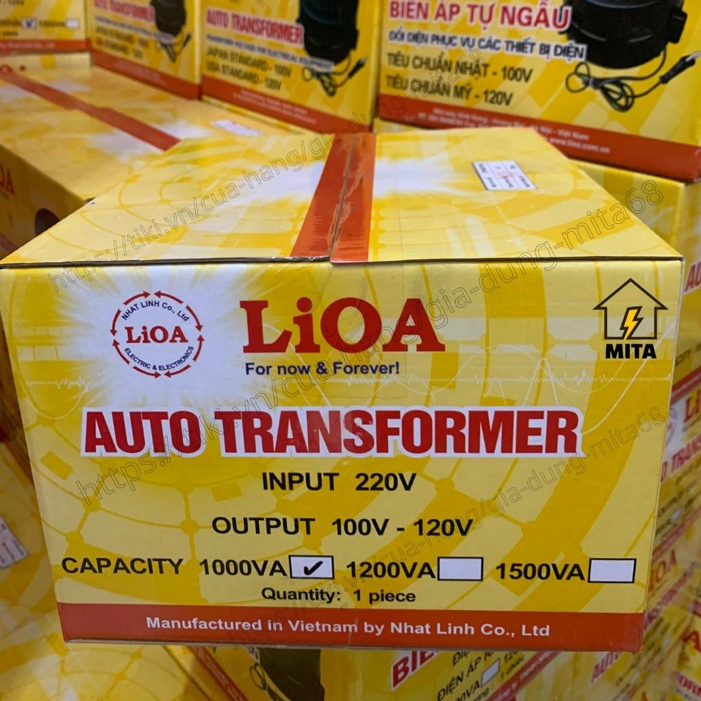 Biến Áp Đổi Nguồn Hạ Áp LiOA - Biến Áp Đổi Nguồn LiOA 1000/1200/1500/2000VA( Điện Vào 220V- Điện Ra 100/120V) - MITA