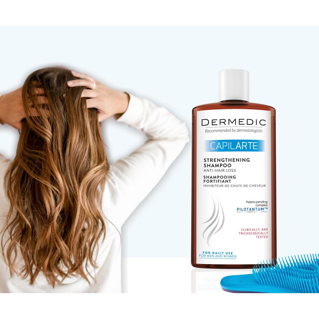 Dầu gội ngăn rụng tóc Dermedic Capilarte Strengthening Shampoo Anti Hair Loss 300ml