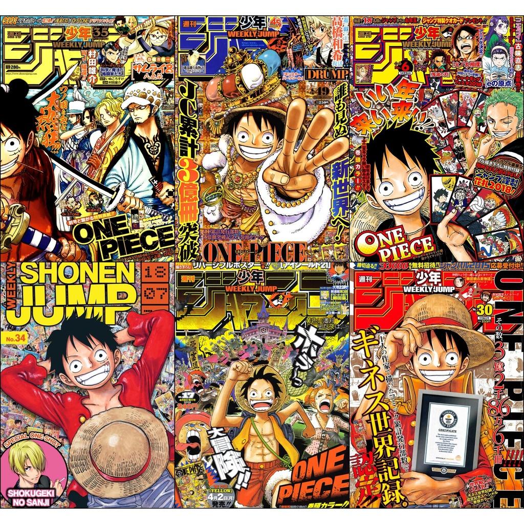 Bộ 6 Áp phích - Poster Anime One Piece - Vua Hải Tặc - A3, A4, A5