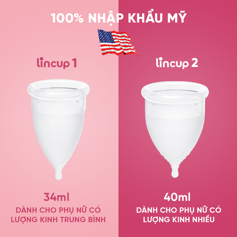 Combo cốc nguyệt san Lincup &amp; Bột vệ sinh CNS Lincare