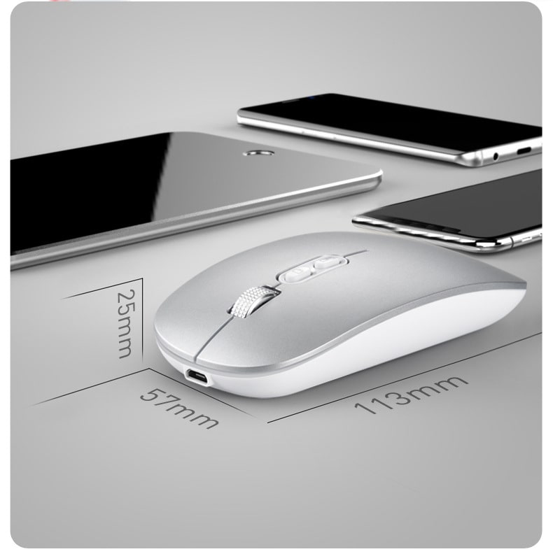 Chuột không dây Wireless M103 pin sạc siêu mỏng - phiên bản Silent không tiếng click