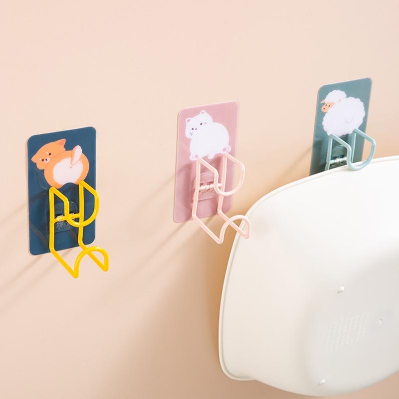 Móc Treo Đồ Gắn Tường Không Cần Khoan Tiện Dụng Cho Nhà Tắm / Nhà Bếp