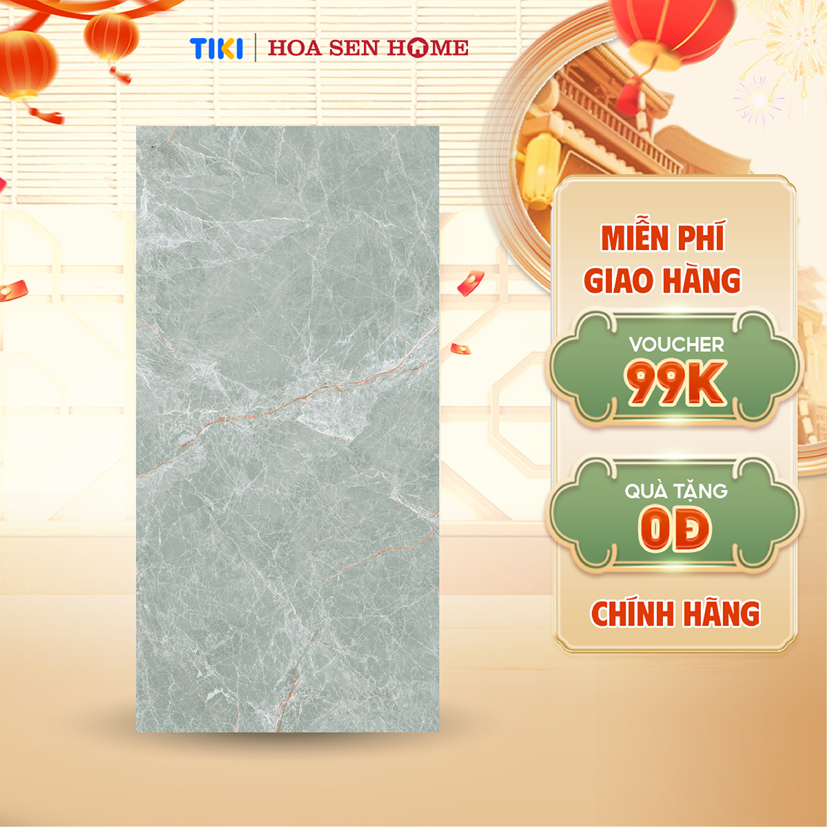 Gạch men lát nền LUSTRA INDAL0801600008 loại gạch granite vân đá tự nhiên độ dày 9.4mm, gạch 1 face, kích thước 800mmx1600mm, thùng 2 viên - Hàng chính hãng