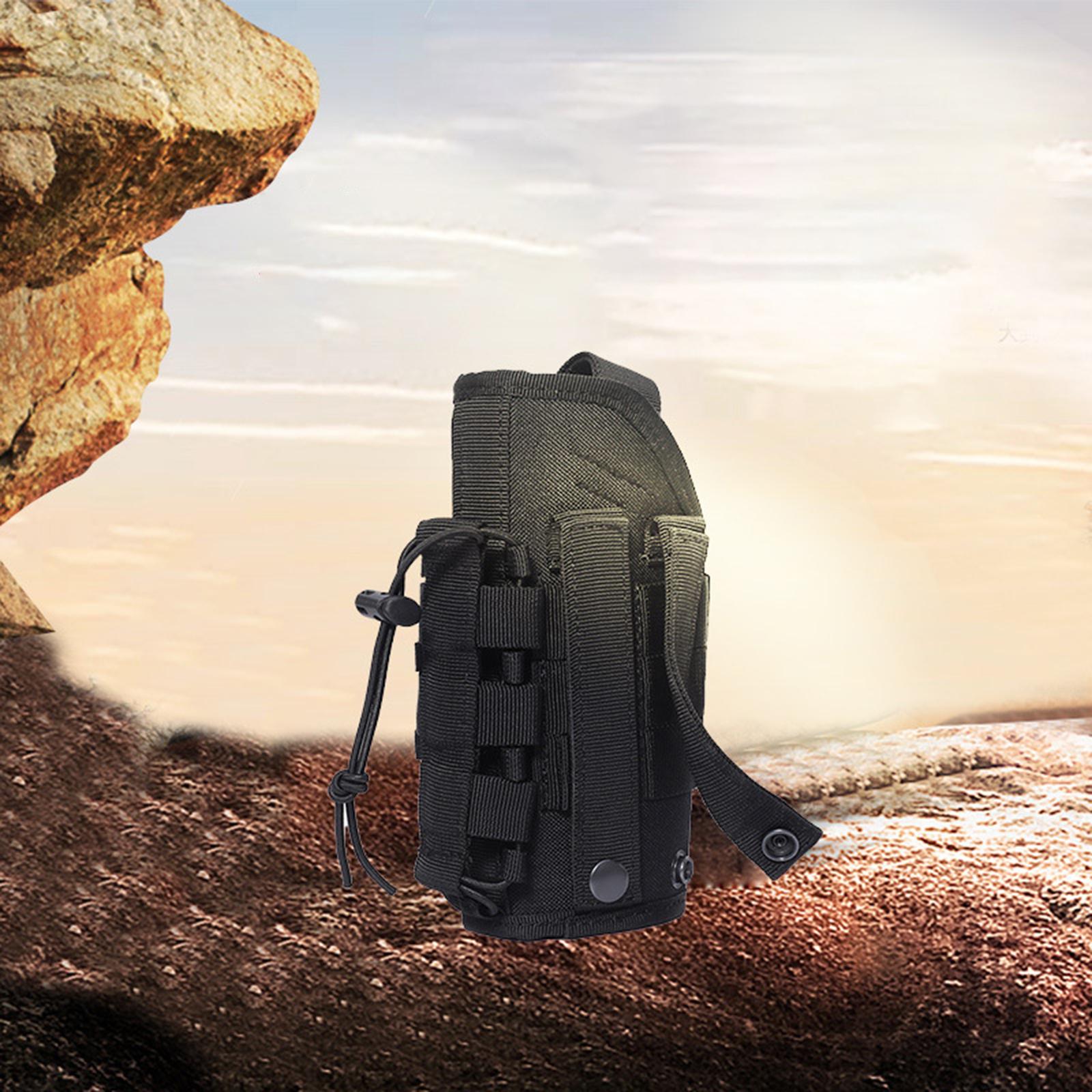 Adjustable Leg Holster Nylon Tactical Airsoft Holster w/ Magazine Pouch
