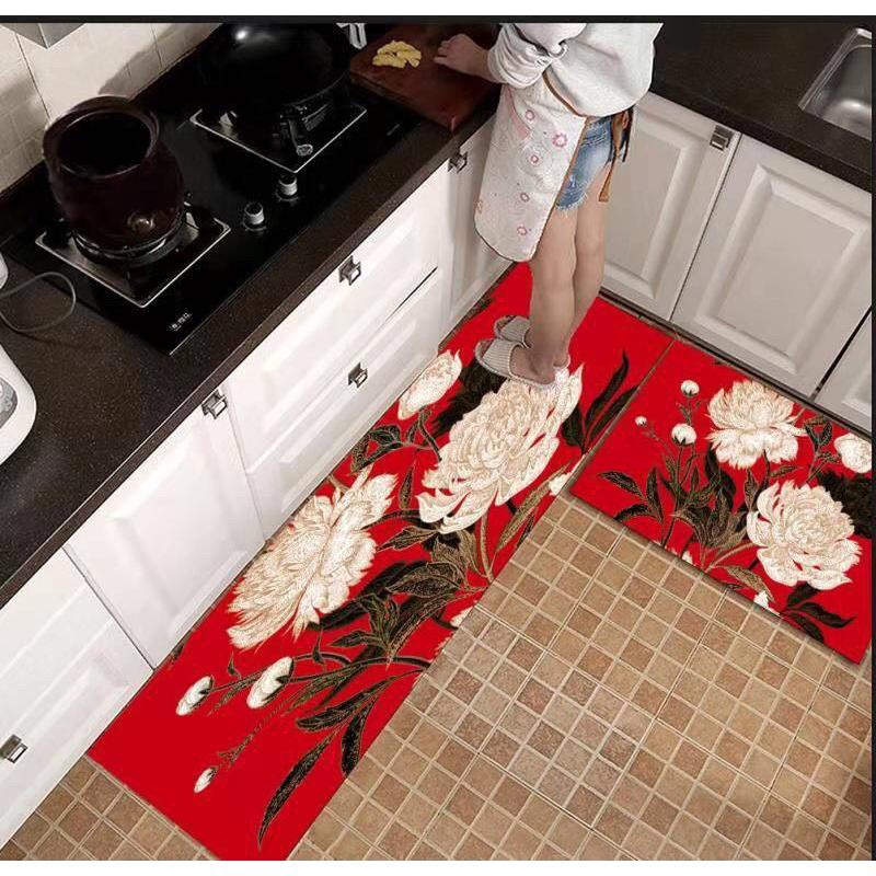 Bộ 2 thảm chân nhà bếp hình 3d