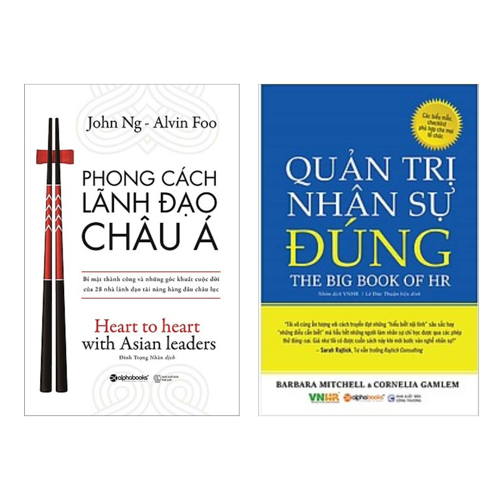 Combo 2 Cuốn Sách Kinh Tế Hay: Phong Cách Lãnh Đạo Châu Á + Quản Trị Nhân Sự Đúng / Sách Tư Duy Kỹ Năng Sống - Quản Trị Nhân Lực (Tặng Kèm Bookmark Happy Life)