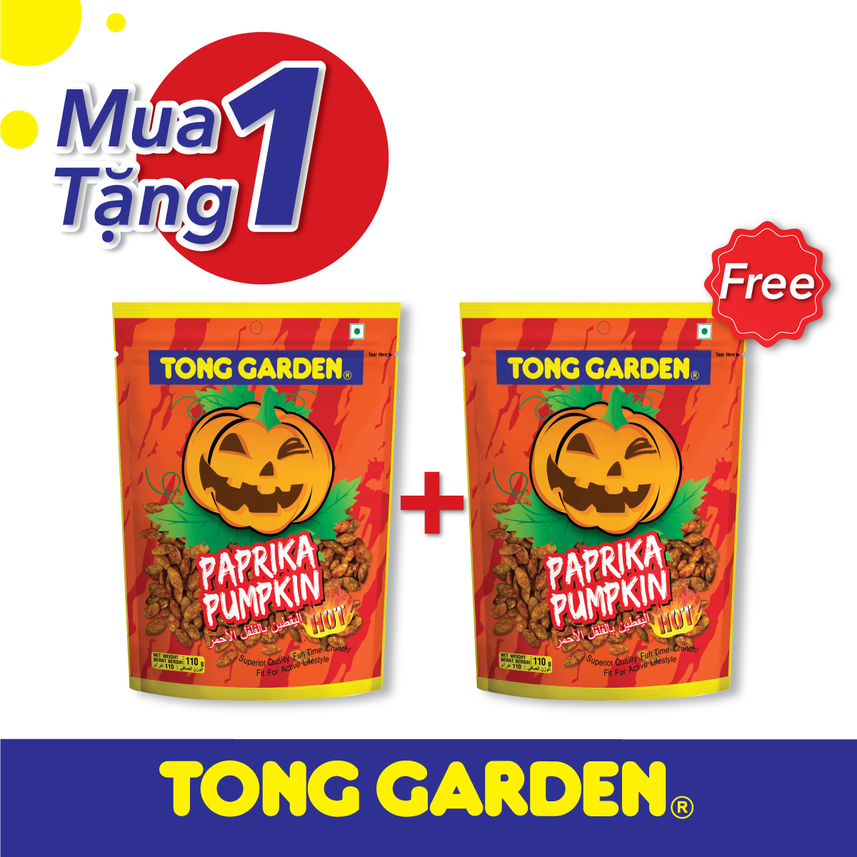 HẠT BÍ ĐỎ TẨM ỚT TONG GARDEN TÚI 110G