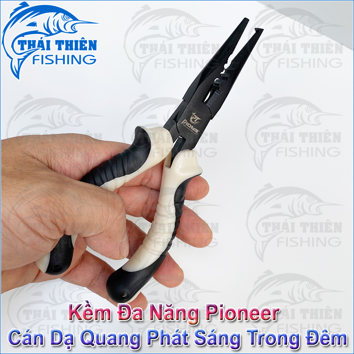 Kềm Cá Đa Năng Pioneer 6inch Cán Dạ Quang Chuyên Dùng Kẹp, Gắp Gỡ Cá, Tháo Móc Lưỡi Mồi Giả