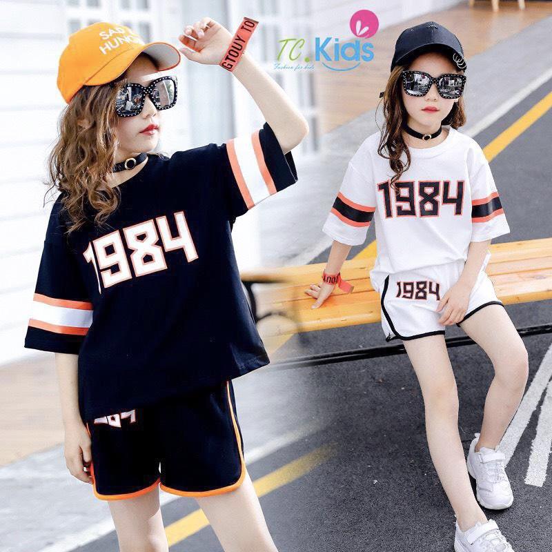 Bộ bé gái sort đùi Cute thun cotton mịn mát thấm hút mồ cực tốt