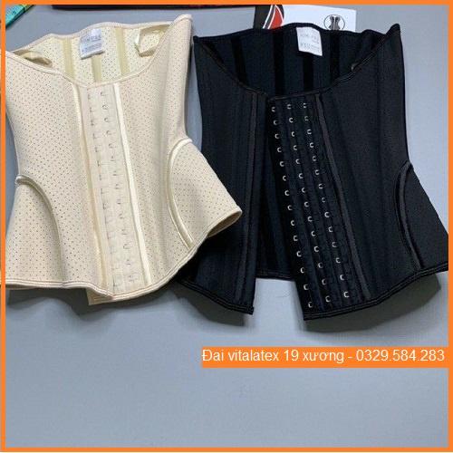 Đai Nịt Bụng Latex "Thế Hệ Mới" che mỡ lưng, giảm mỡ bụng VITA LATEX Cao Cấp. Tặng kèm Thước Dây