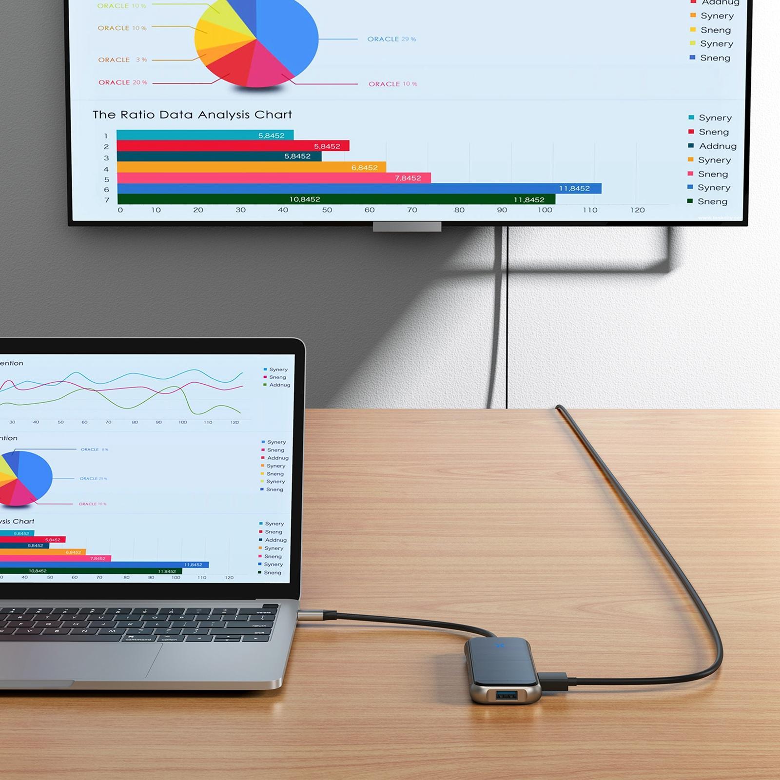 USB C Hub Docking Station USB C Multiport Adapter for Computer Mouse Laptops