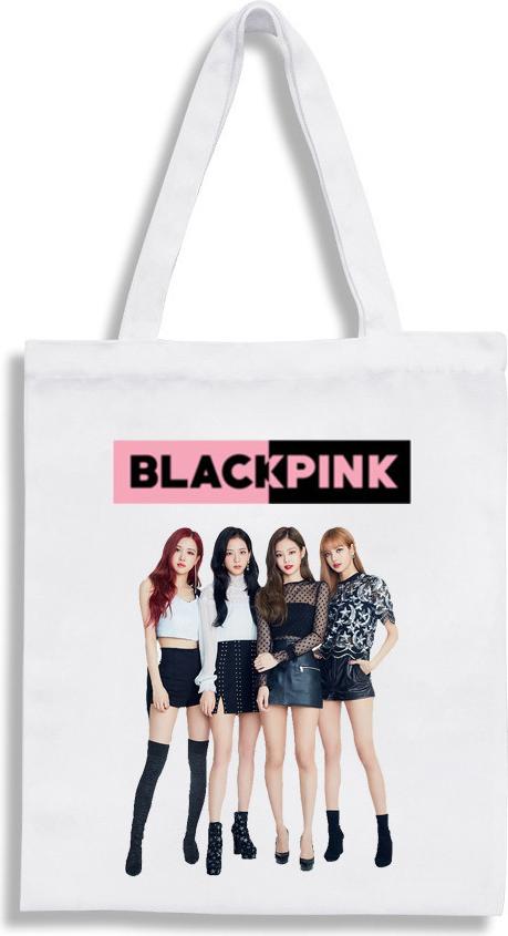 Túi tote canvas đeo vai hình nhóm BlackPink