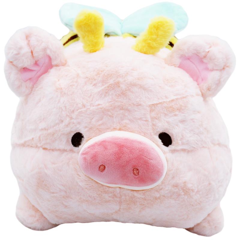 Thú Bông Heo Hồng Mặc Quần Ong Vàng 45 cm - ZooZoo 45420