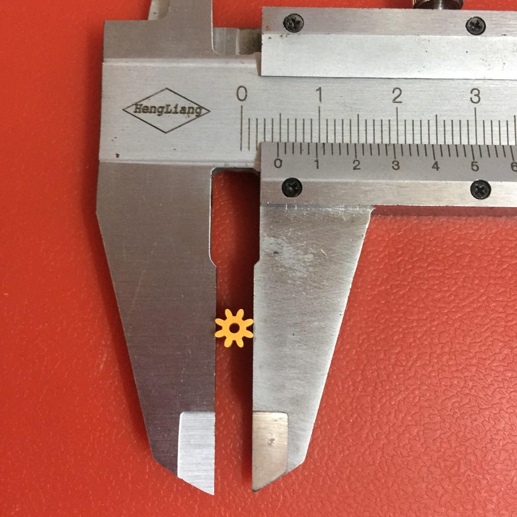 Bánh răng nhựa 8 răng các loại kích thước để nối trục động cơ