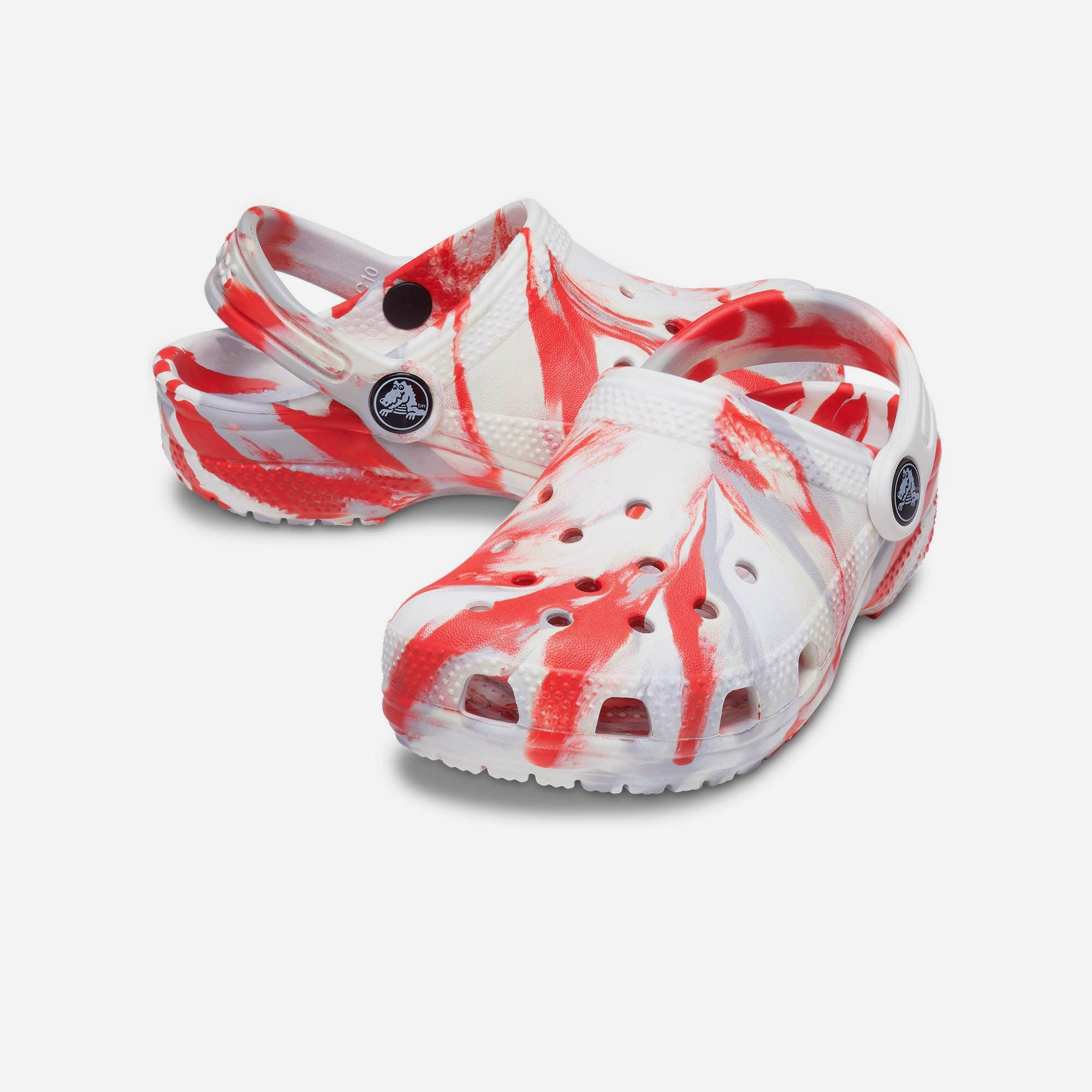 Giày nhựa trẻ em Crocs Classic Clog Toddler Marbled - 206838-1AZ