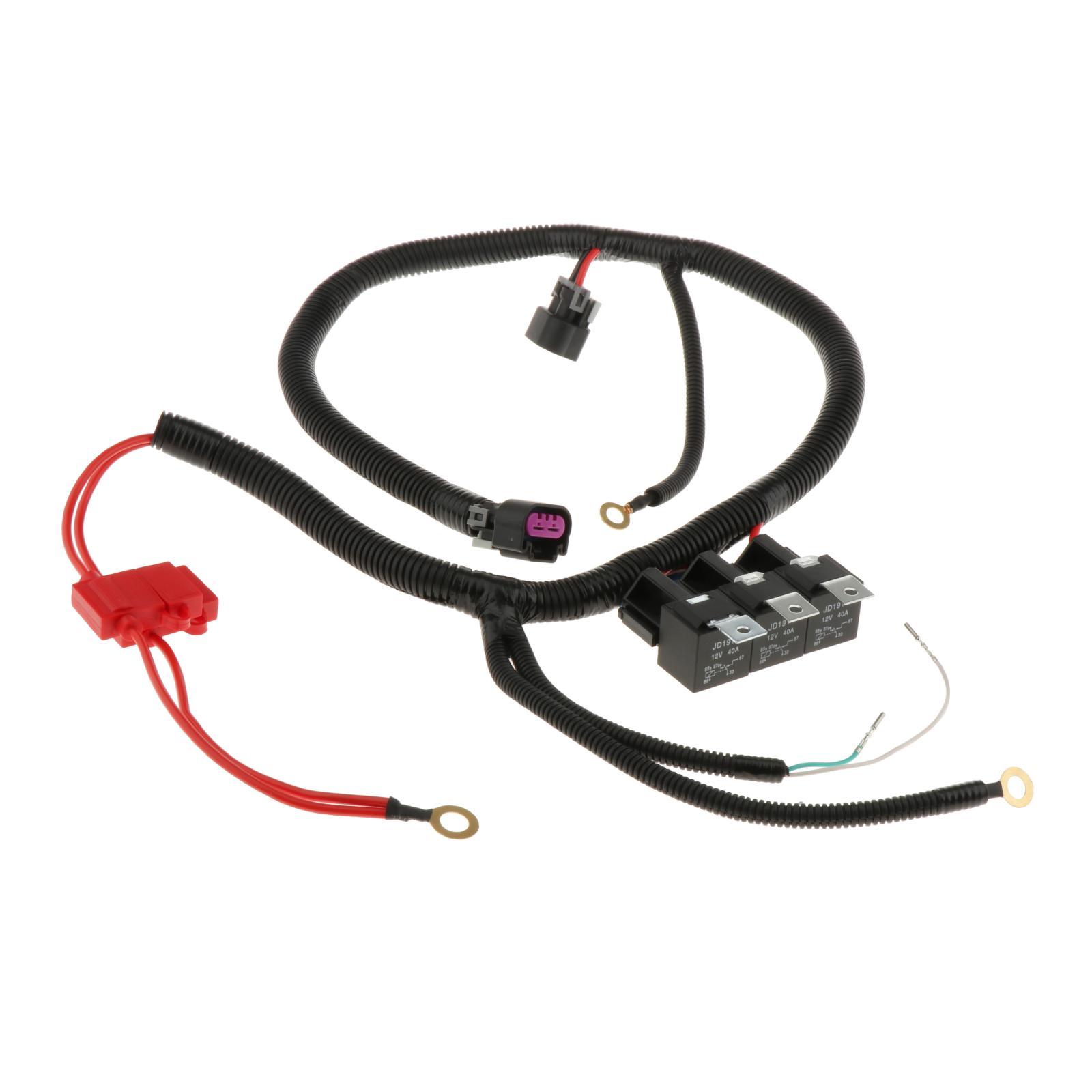 Dual Electric Fan Upgrade Wiring Harness Tool Replacement For GM 99-06 ECU