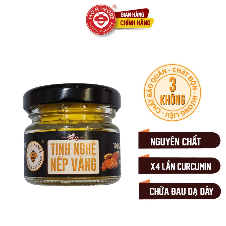 Tinh nghệ nếp vàng 10g - có curcumin nhiều giúp cải thiện tiêu hoá, dạ dày, đẹp da