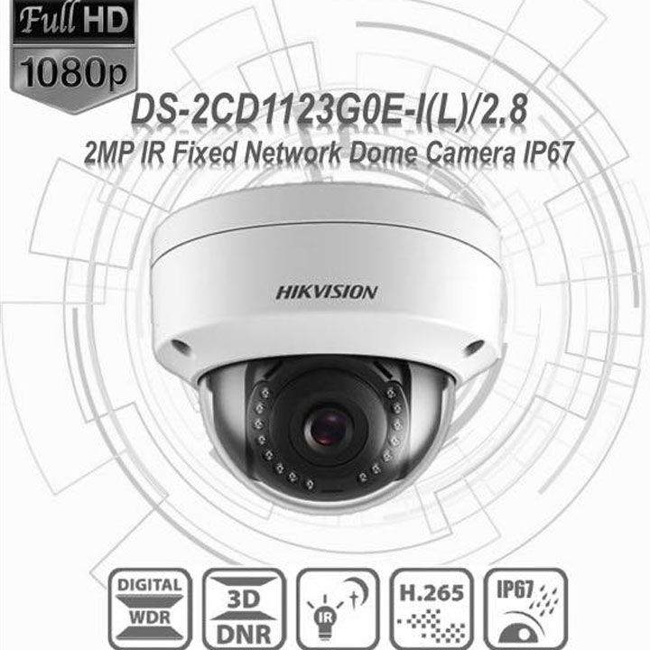 Camera IP Dome Ốp trần 2MP HIKVISION DS-2CD1123G0E-I(L) hàng chính hãng Nhà An Toàn