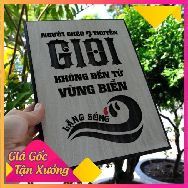 Tranh Slogan treo tường bằng Gỗ nội dung truyền cảm hứng