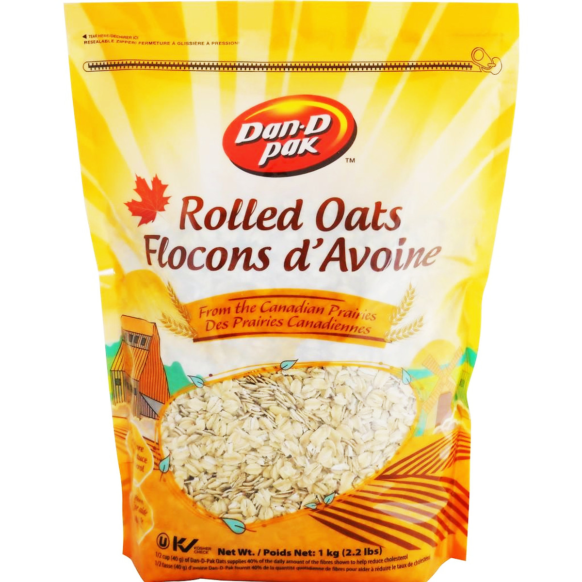 Yến Mạch Cán Mỏng Roll Oats 1 Ký