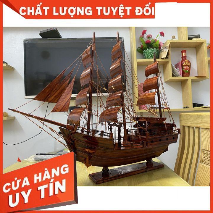 Thuyền THÁI LAN Dài 80cm Gỗ Tràm Bông Vàng Siêu Đẹp