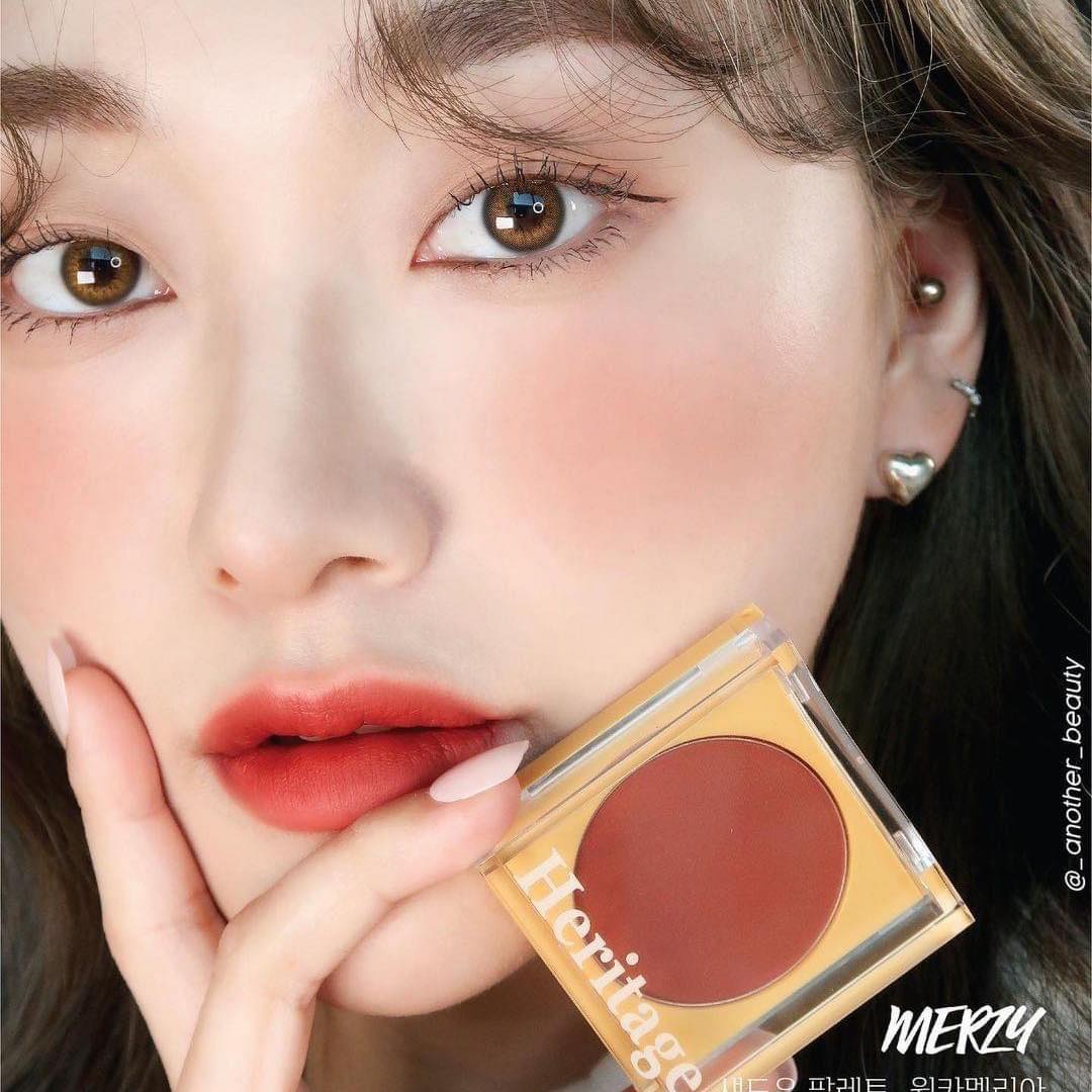 Phấn Má Hồng Dạng Nén Kiềm Dầu, Lâu Trôi Merzy The Heritage Blusher