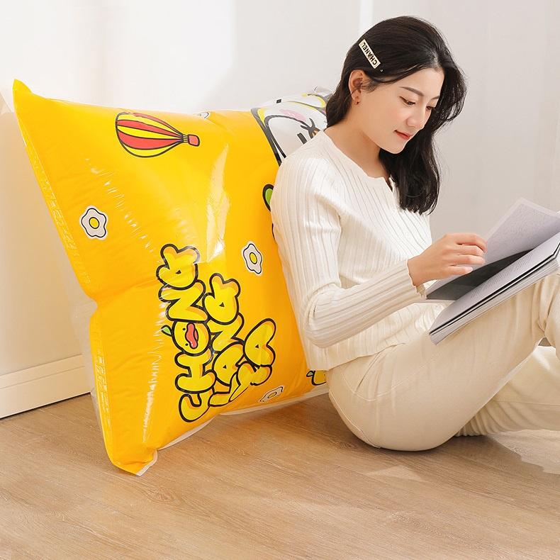 Bộ 6 Túi hút chân không bảo quản quần áo chăn màn + Tặng Bơm hút chân không