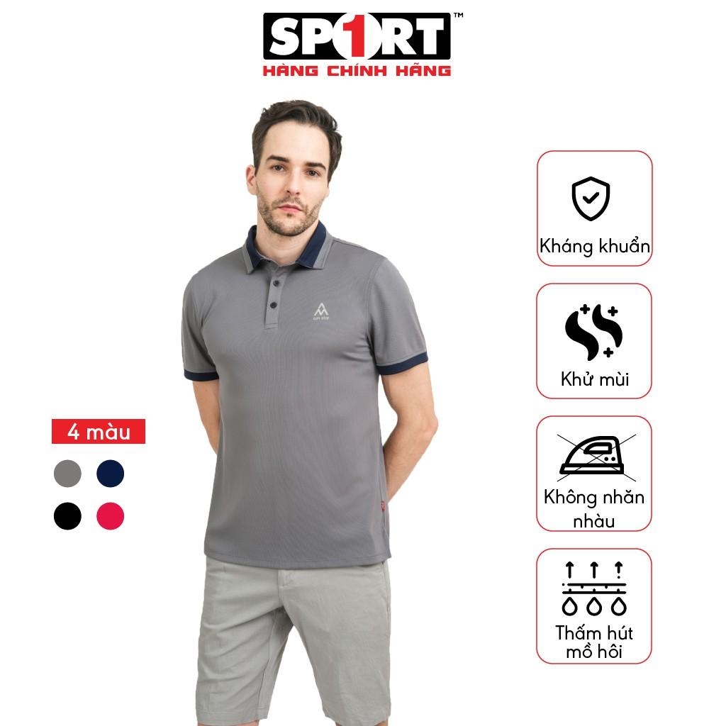 Áo Thun Polo Nam AM PLV02 Kiểu Dáng Regularfit Phối Màu Trẻ Trung Thấm Hút Mồ Hôi, Kháng Khuẩn, Khử Mùi, Co Giãn Tốt