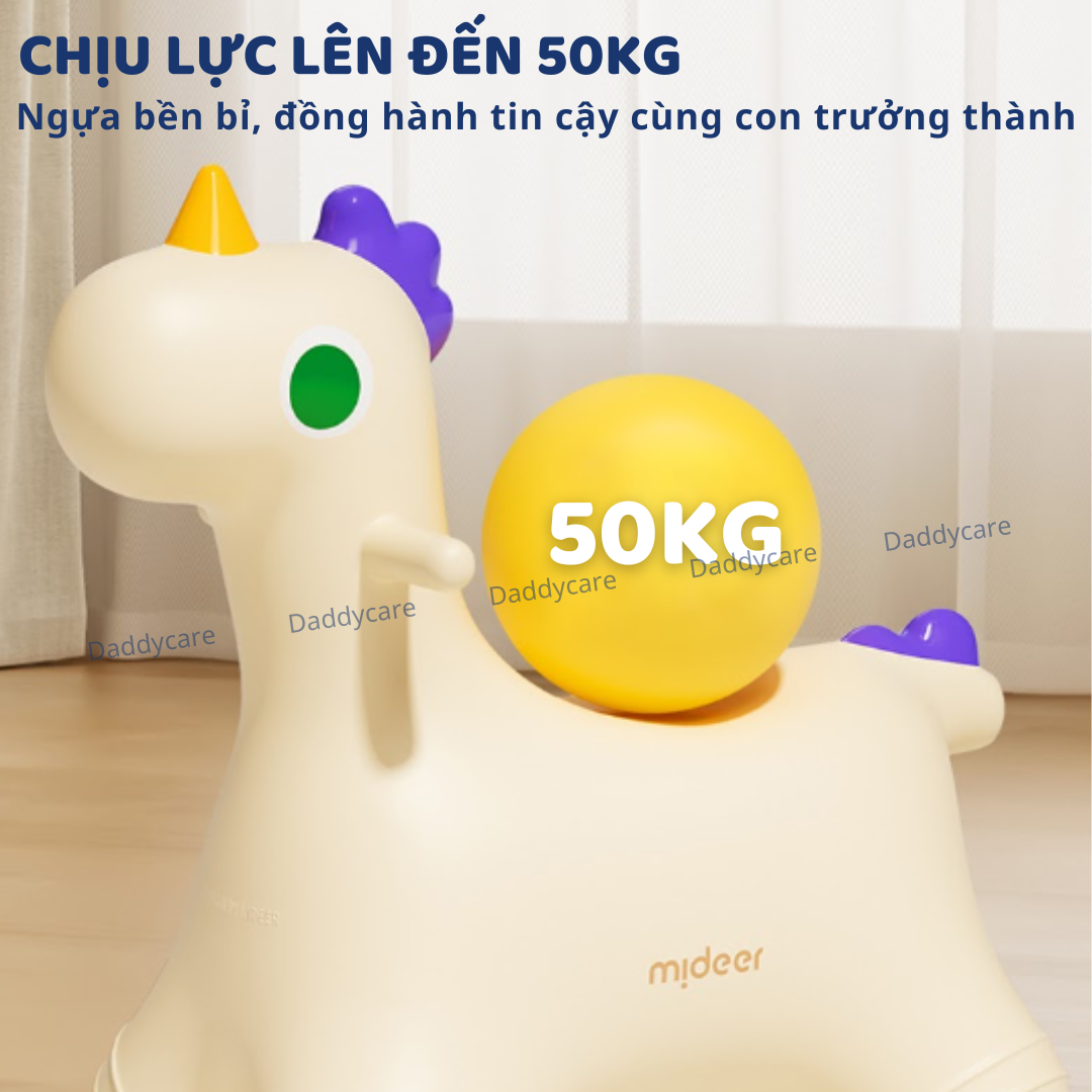 Thú nhún cho bé loại to bơm hơi Mideer Sensory Training Joy Bounce Jumper Pony