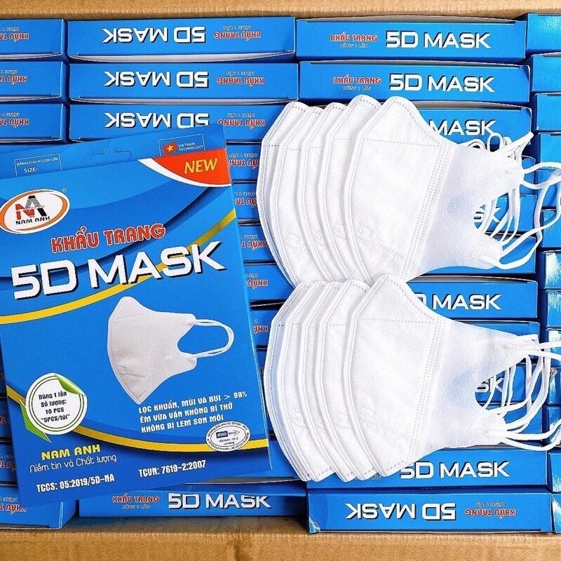 Set Khẩu Trang 5D Mask Nam Anh Famapro Quai Thun chính hãng