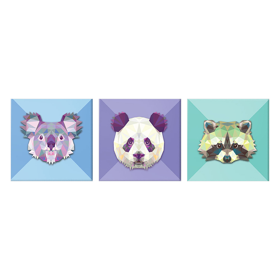 Bộ Tranh Canvas 3 Chú Gấu - W112