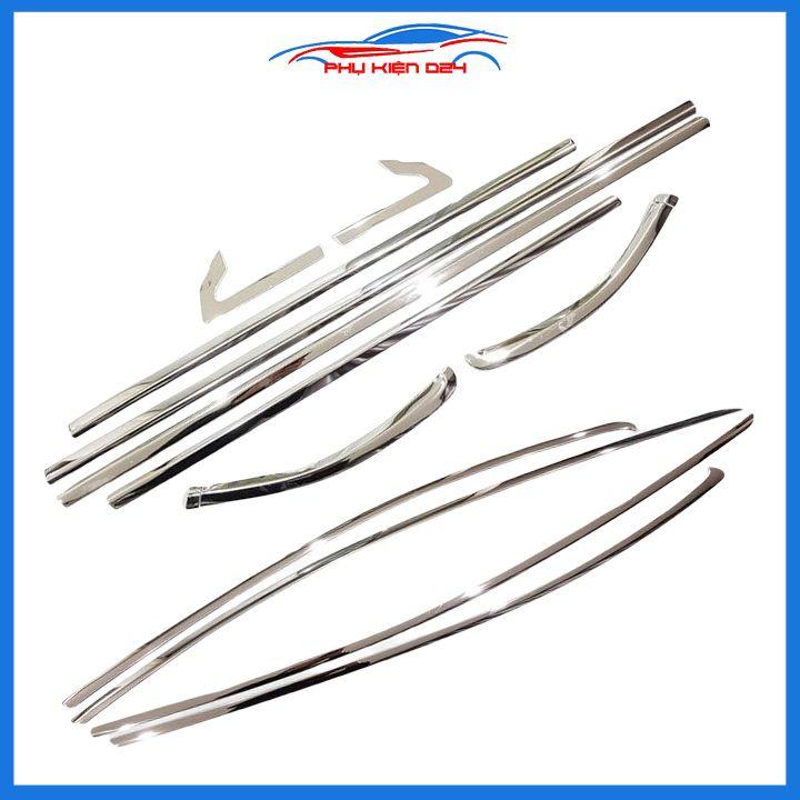 Bộ nẹp viền chân kính cong kính City 2021-2022 Inox sáng bóng chuẩn form xe