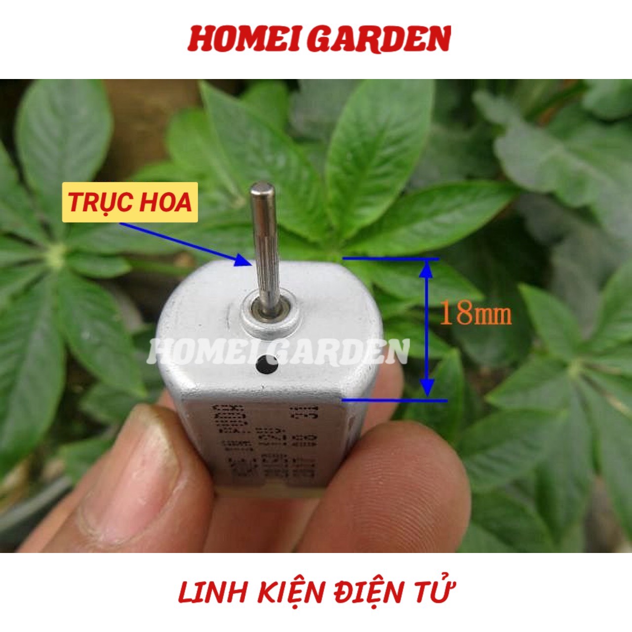 Motor 280 12V từ tính mạnh có chổi than 12000RPM dùng cho phụ kiện động cơ ô tô DIY - HM0102