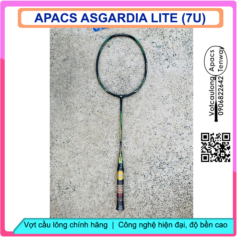 Vợt cầu lông Apacs Asgardia Lite - 7U (73gr)| Mẫu vợt 7U siêu nhẹ, sơn nhám cá tính