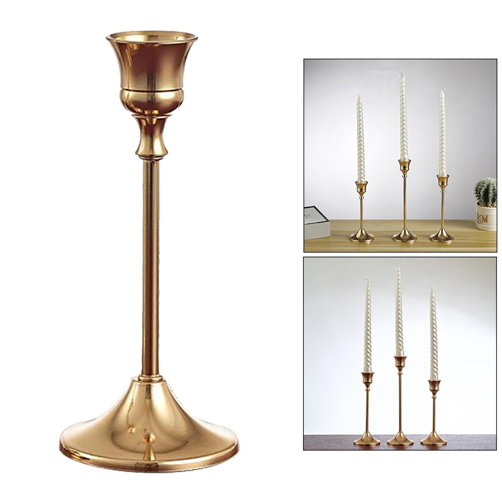 Metal Candle Stick Holders Stand for Wedding Party Home Office Decor S