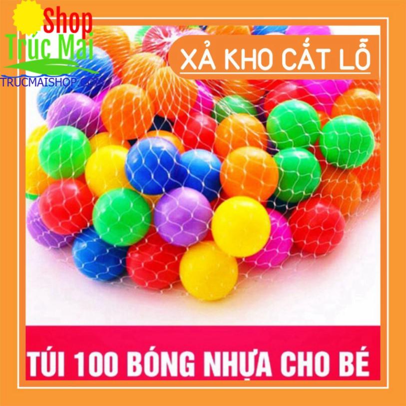 TÚI 100 QUẢ BÓNG NHỰA MỀM CHO BÉ (SIÊU GIÁ RẺ)  Hàng Việt Nam Chất Lượng Cao