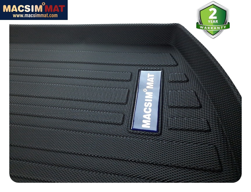 Thảm lót cốp xe ô tô Audi A4 2009-2017 nhãn hiệu Macsim chất liệu TPV cao cấp màu đen