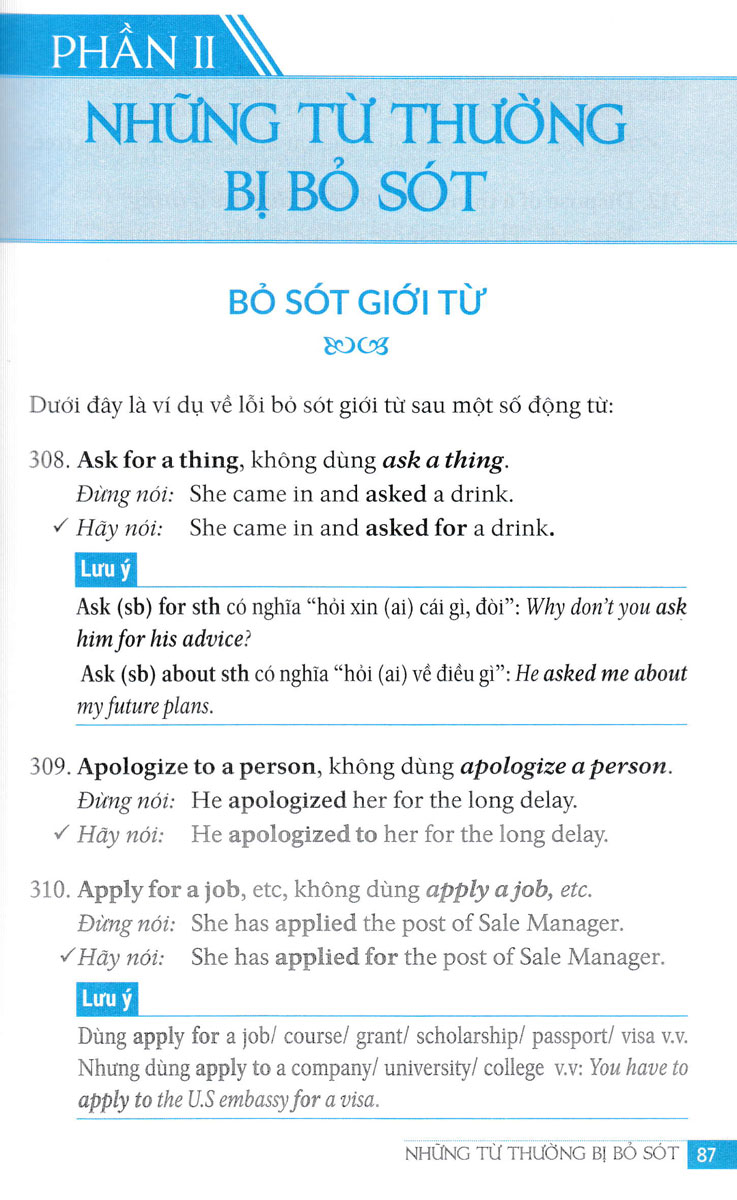 Các Lỗi Thường Gặp Trong Tiếng Anh - Common Mistakes In English - HASA
